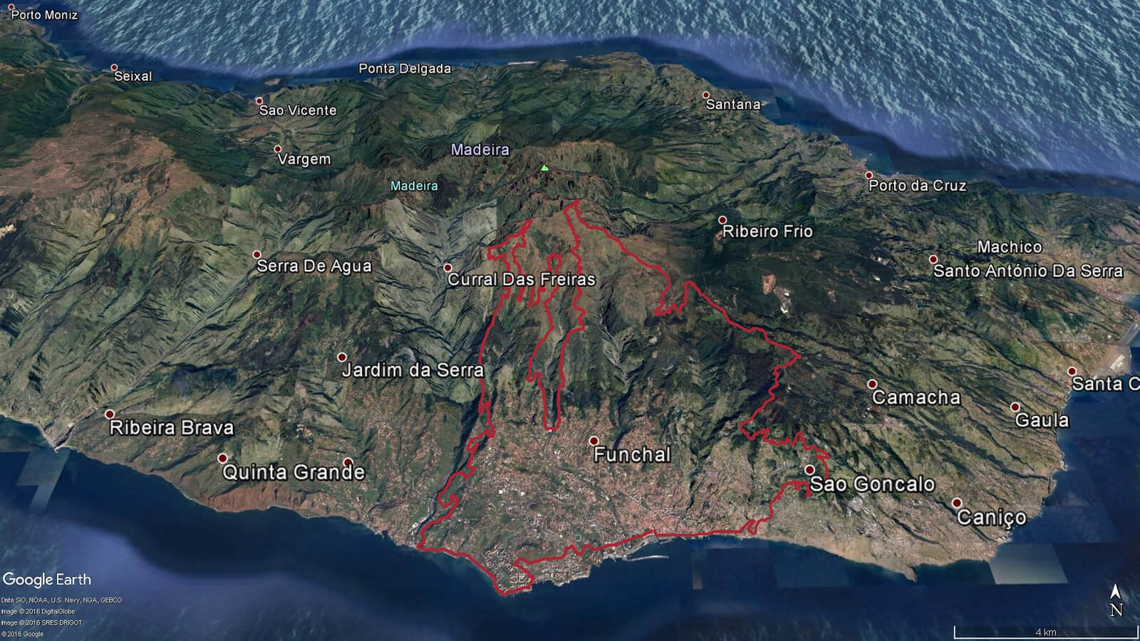 Ecotrail Funchal Madeira Map