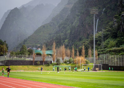 Football field at the training camp in Madeira