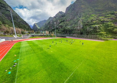 Football field at the training camp in Madeira