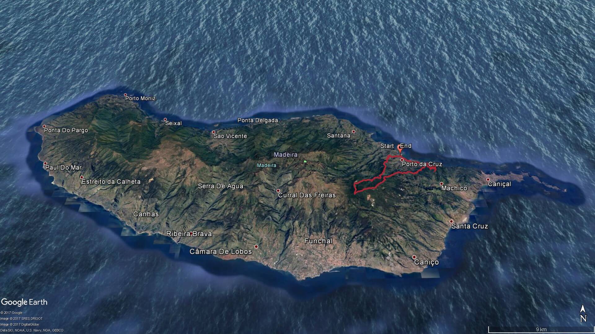 Sky Trail Camp Porto Da Cruz Map